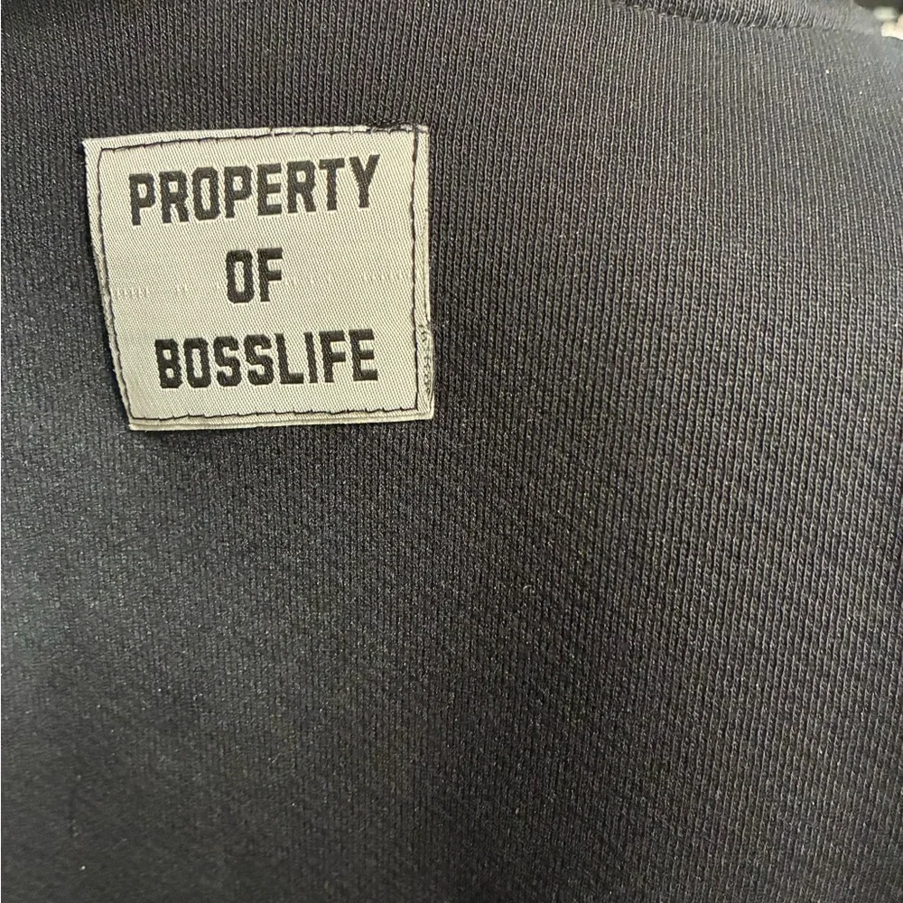Bosslife  Blind Truth Black Zip-Up Hoodie with Graphic Front - Picture 4 of 5